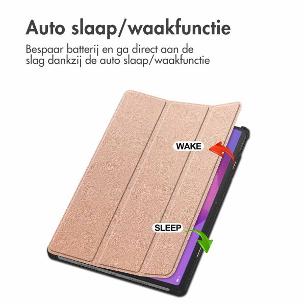 imoshion Trifold Bookcase Lenovo Idea Tab Pro - Rose Gold