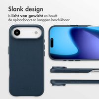 Accezz MagSafe Leather Backcover Apple iPhone Air - Nightfall Blue