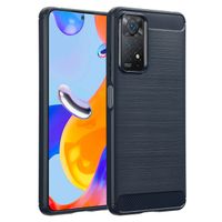 imoshion Brushed Backcover Xiaomi Redmi Note 11 Pro - Donkerblauw