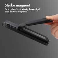 Accezz Magnetische Leren Wallet met standaard - Geschikt voor Apple Find My - Onyx Black