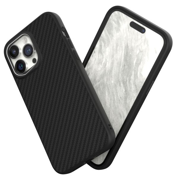 RhinoShield SolidSuit Backcover iPhone 14 Pro Max - Carbon Fiber / Black