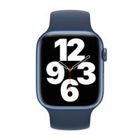 Apple Siliconen solobandje Apple Watch Series 1 - 11 / SE / Ultra (44/45/46/49 mm) - Maat 9 - Abyss Blue
