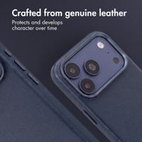 Accezz Leather Case with MagSafe Apple iPhone 18 Pro Max / 17 Pro Max - Nightfall Blue