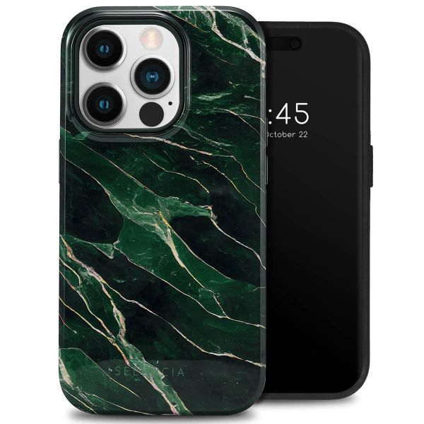 Selencia Vivid Tough Backcover iPhone 14 Pro - Chic Marble Quartz