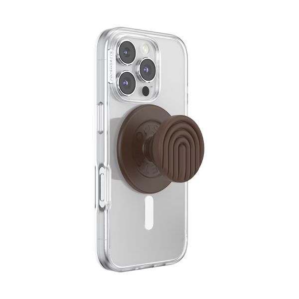 PopSockets PopGrip MagSafe Round - Curves Cocoa