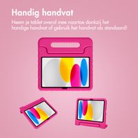 imoshion Kidspakket | Kidsproof backcover voor de Apple iPad 11 (2025) 11 inch A16 / iPad 10 (2022) 10.9 inch + Draadloze Kinderkoptelefoon Unicorn - Roze