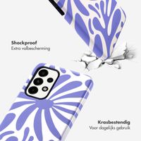 Selencia Vivid Tough Backcover Samsung Galaxy A33 - Modern Bloom Sapphire Blue