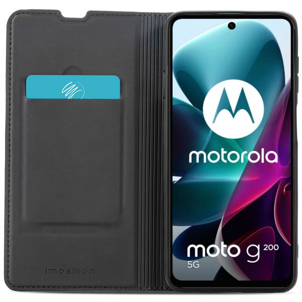 imoshion Slim Folio Bookcase Motorola Moto G200 - Donkerblauw