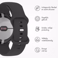 imoshion Siliconen⁺ bandje Google Pixel Watch 3 / 4 (45 mm) - Maat L - Zwart