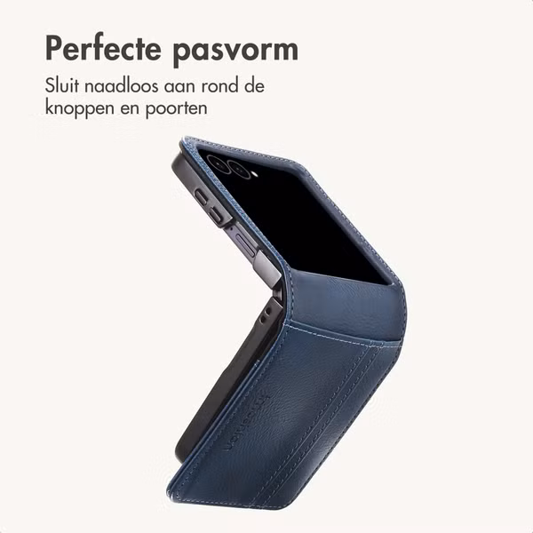 imoshion Luxe Bookcase Samsung Galaxy Z Flip 8 - Donkerblauw
