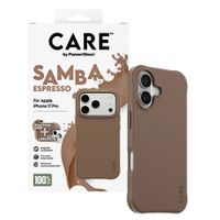 CARE by PanzerGlass Fashionable Case Samba met MagSafe Apple iPhone 17 Pro - Espresso Brown