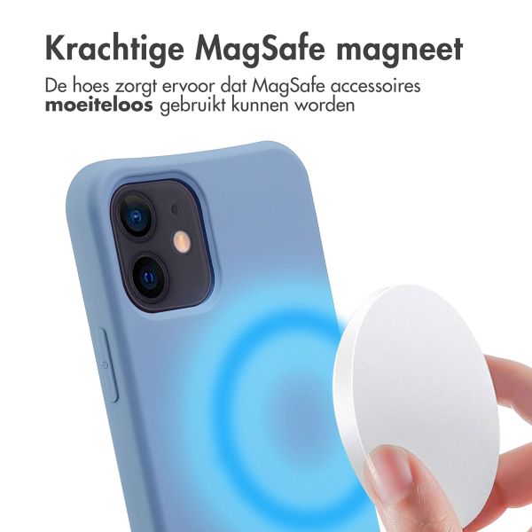 imoshion Color Backcover met afneembaar koord MagSafe Apple iPhone 12 (Pro) - Ash Blue