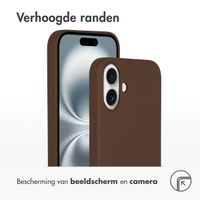 Accezz Liquid Silicone Backcover met MagSafe iPhone 16 - New Tea Brown