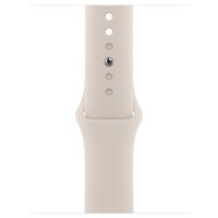 Apple Sport Band Apple Watch Series 1 t/m 9 / SE (38/40/41 mm) | Series 10 / 11 (42 mm) - Maat S/M - Starlight