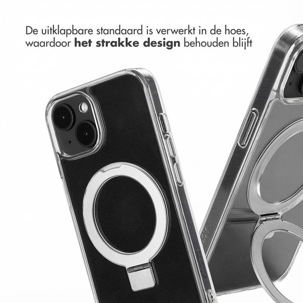 Accezz Ring Stand Backcover met MagSafe Apple iPhone 14 - Transparant