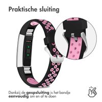 imoshion Siliconen sport bandje Fitbit Alta (HR) - Zwart/Roze