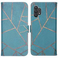 imoshion Design Softcase Bookcase Samsung Galaxy A32 (5G) - Blue Graphic