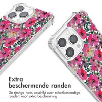 imoshion Design hoesje met koord iPhone 13 Pro - Flower Water