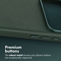 Accezz Leather Case with MagSafe Apple iPhone 18 Pro / 17 Pro - Cedar Green