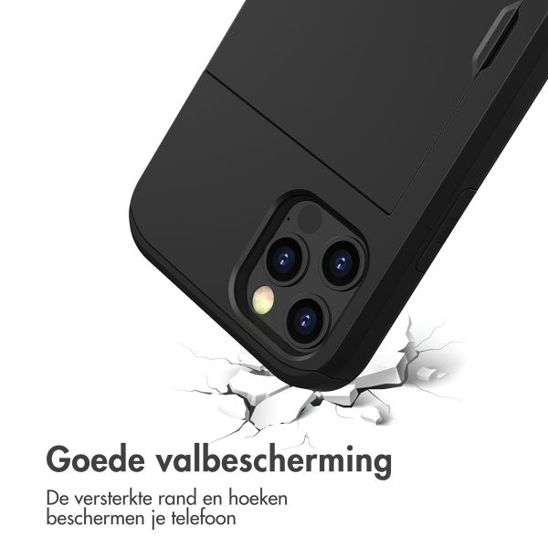 imoshion Backcover met pasjeshouder Apple iPhone 15 - Zwart