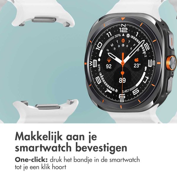 imoshion Ocean Siliconenband Samsung Galaxy Watch Ultra (2024/2025) - Wit