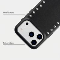 Selencia Studs Back Cover with MagSafe Apple iPhone 17 Pro Max - Velvet Black