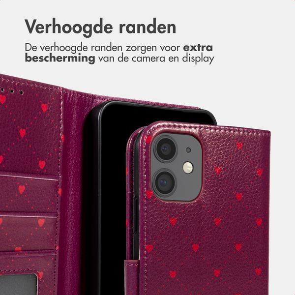 imoshion Design Bookcase Apple iPhone 12 (Pro) - Crush Check Coral Dust
