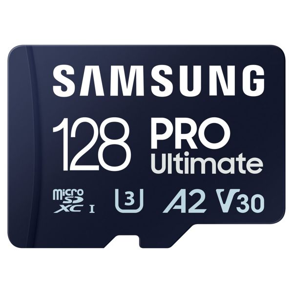 Samsung PRO Ultimate microSD - 128GB - inclusief SD adapter - UHS-I/U3/Full HD/4K UHD