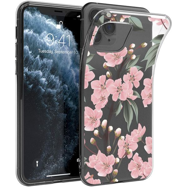 imoshion Design hoesje iPhone 11 Pro - Bloem - Roze / Groen