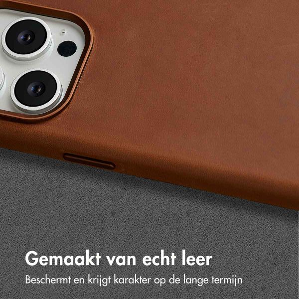 Accezz Vintage Leather Magsafe Backcover Apple iPhone 15 Pro - Tabacco Cognac