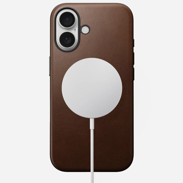 Nomad Modern Leather Case iPhone 16 - Brown