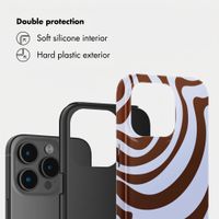 Selencia Vivid Back Cover Apple iPhone 15 Pro - Dream Swirl Chocolate