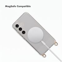 Selencia Rivièra MagSafe Back Cover with detachable hooks Samsung Galaxy S25 / S24 - Transparent