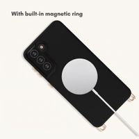 Selencia Rivièra MagSafe Case with detachable hooks Samsung Galaxy S21 - Velvet Black