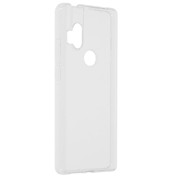 Softcase Backcover Motorola One Hyper - Transparant