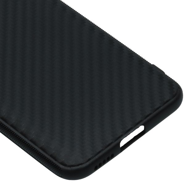 Carbon Softcase Backcover Xiaomi Mi 10 Lite - Zwart