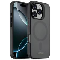 Accezz Rugged Frosted MagSafe Backcover Apple iPhone 16 Pro - Zwart