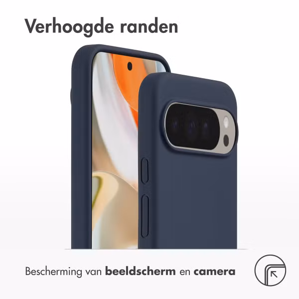 Accezz Liquid Silicone Backcover Google Pixel 10 Pro XL - Donkerblauw