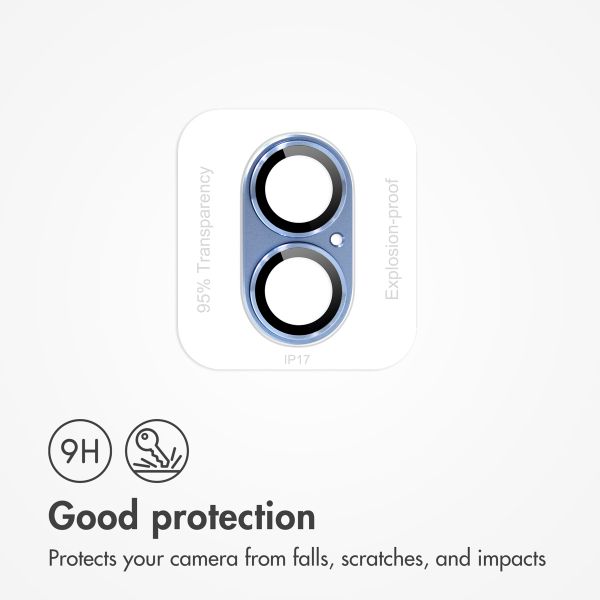 imoshion Camera Protector Glass 2-pack Apple iPhone 17 - Mist Blue