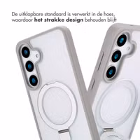 Accezz Ring Stand Backcover met MagSafe Samsung Galaxy S25 Plus - Grijs