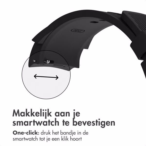imoshion Siliconen bandje voor de OnePlus Watch 3 / 2 / 2R / Oppo Watch X2 / X - Zwart