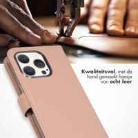Selencia Echt Leren Bookcase Apple iPhone 15 Pro - Dusty Pink