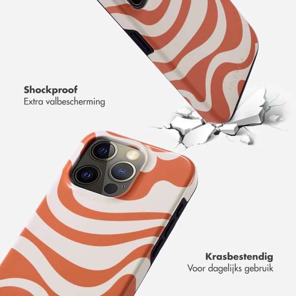 Selencia Vivid Tough Backcover iPhone 15 Pro - Dream Swirl Orange