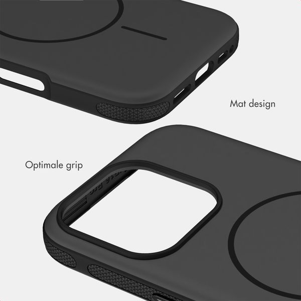 imoshion Color Backcover met Thin MagSafe Ring Apple iPhone 16 Pro - Zwart