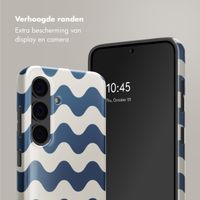 Selencia Vivid Tough Backcover Samsung Galaxy S24 - Wave Vibes Classic Blue