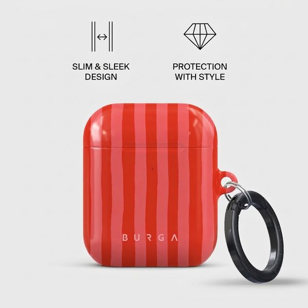 Burga Hard case  Apple AirPods 1 / 2 - Pomegranate
