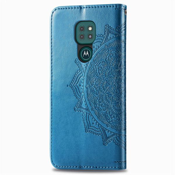 Mandala Bookcase Motorola Moto E7 Plus / G9 Play - Turquoise