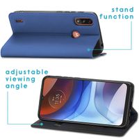 imoshion Slim Folio Bookcase Motorola Moto E7i Power - Blauw