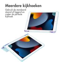 imoshion Trifold Hardcase Bookcase Apple iPad 9 (2021) 10.2 inch / iPad 8 (2020) 10.2 inch / iPad 7 (2019) 10.2 inch - Lichtblauw