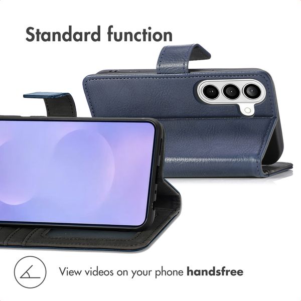 imoshion Luxury Bookcase Samsung Galaxy S26 Plus - Dark Blue